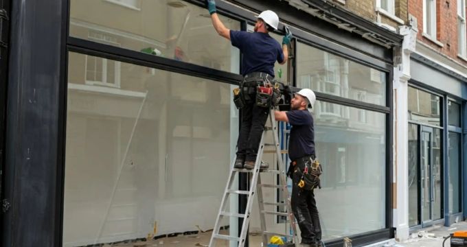 Remplacement Vitrine de Magasin