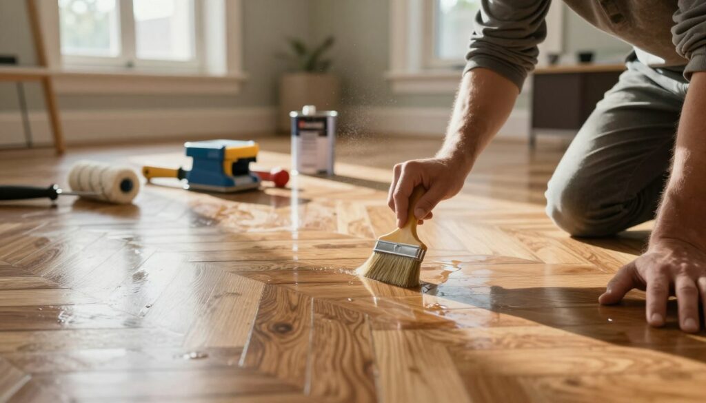 Vitrification parquet