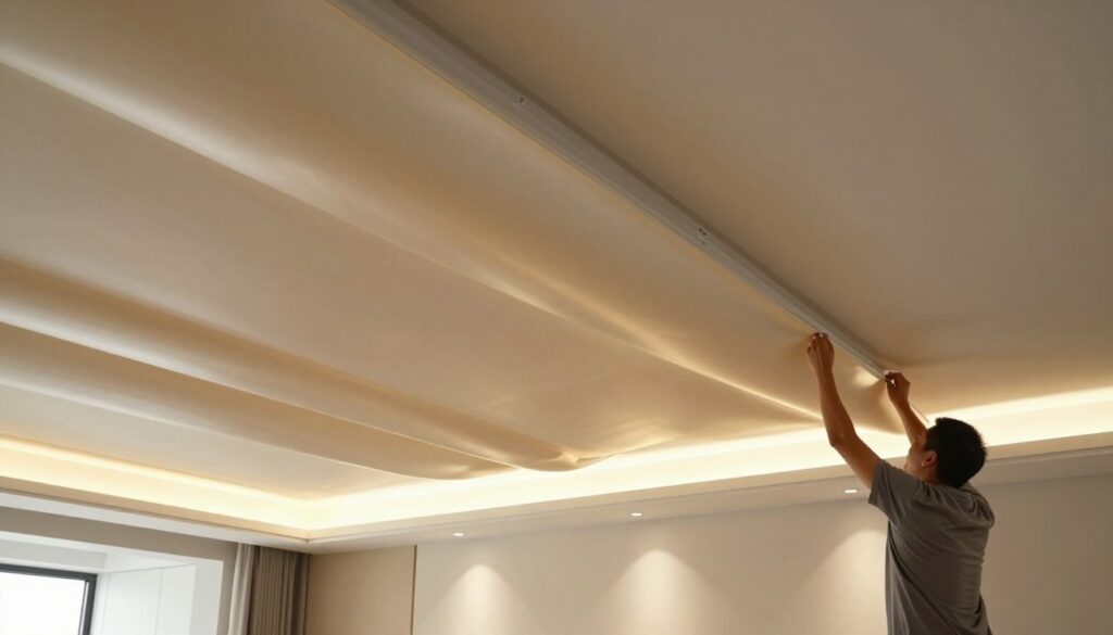 plafond tendu moderne