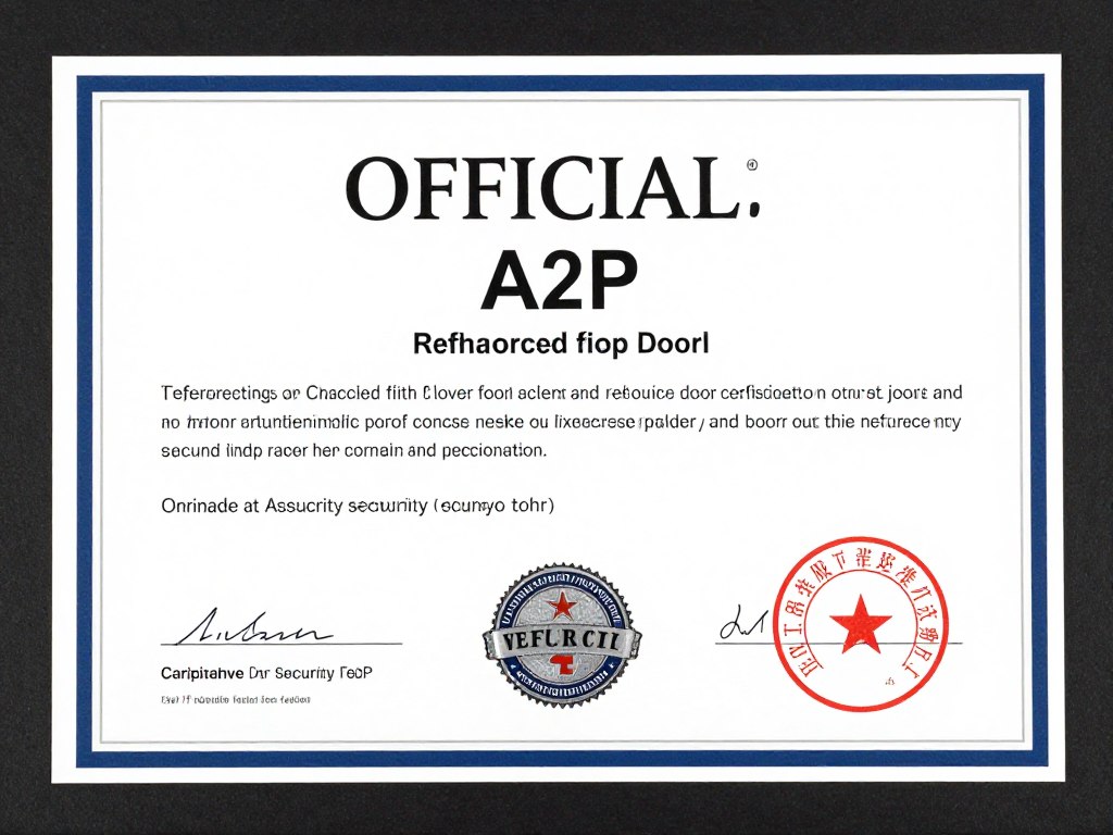 Certificat de conformité pour porte blindée
