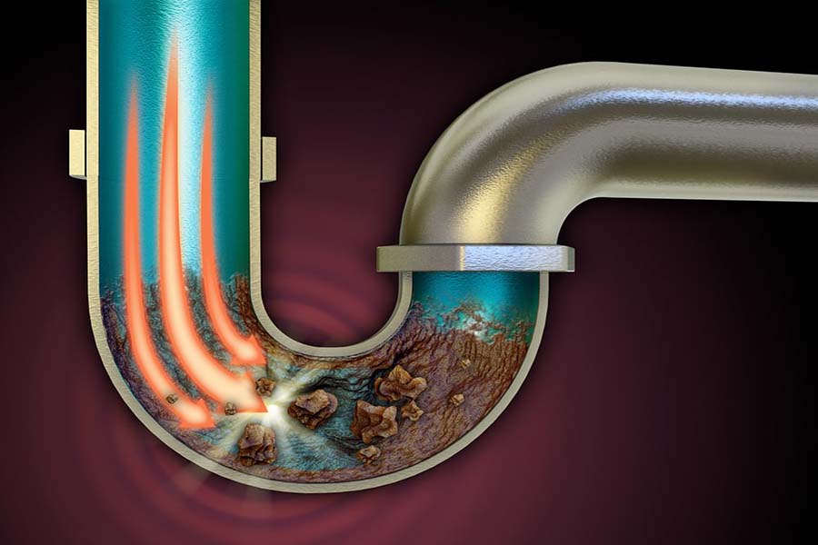 Canalisation endommagée visualisée sur écran