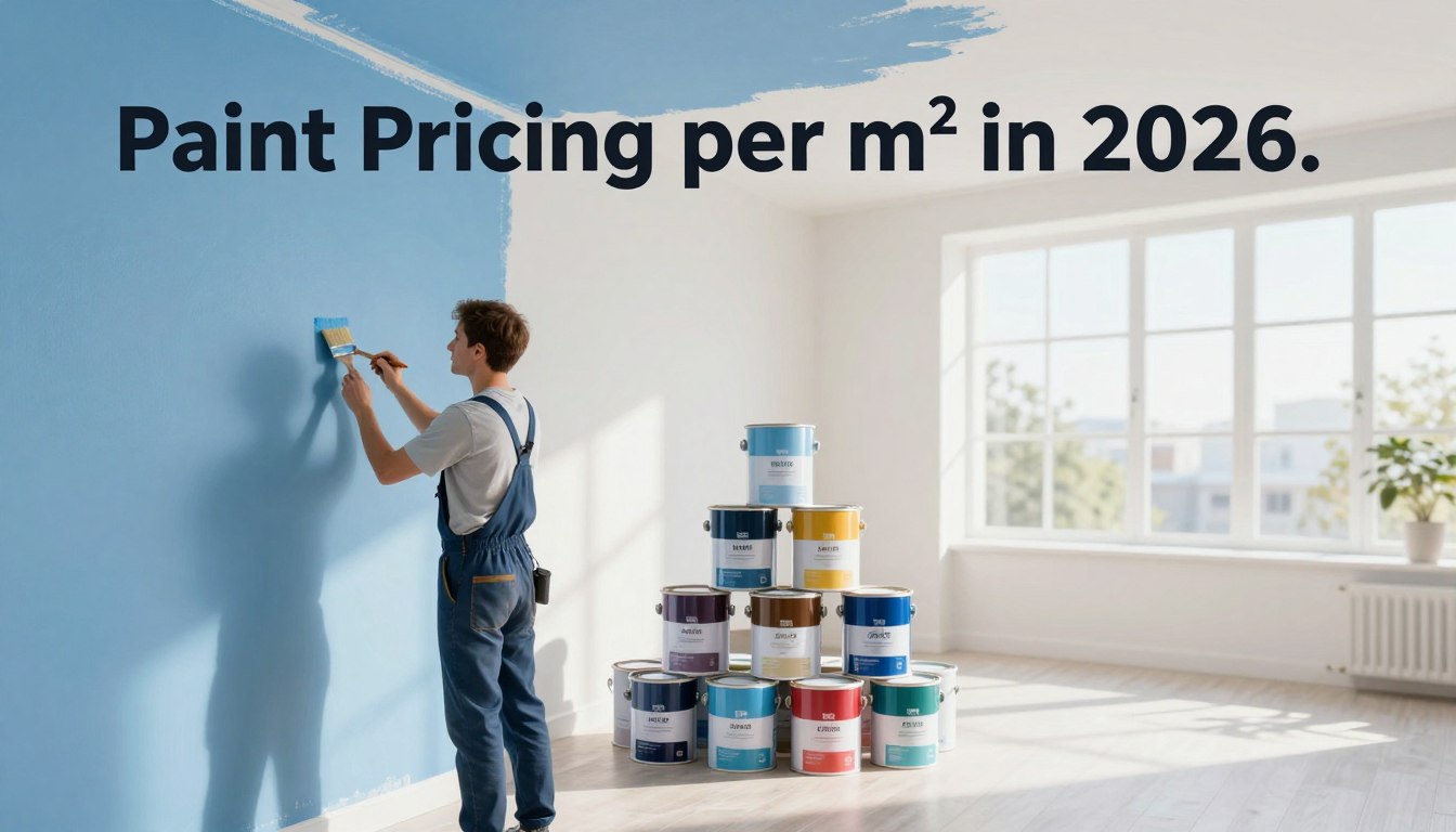 tarif peinture au m2 avec fourniture